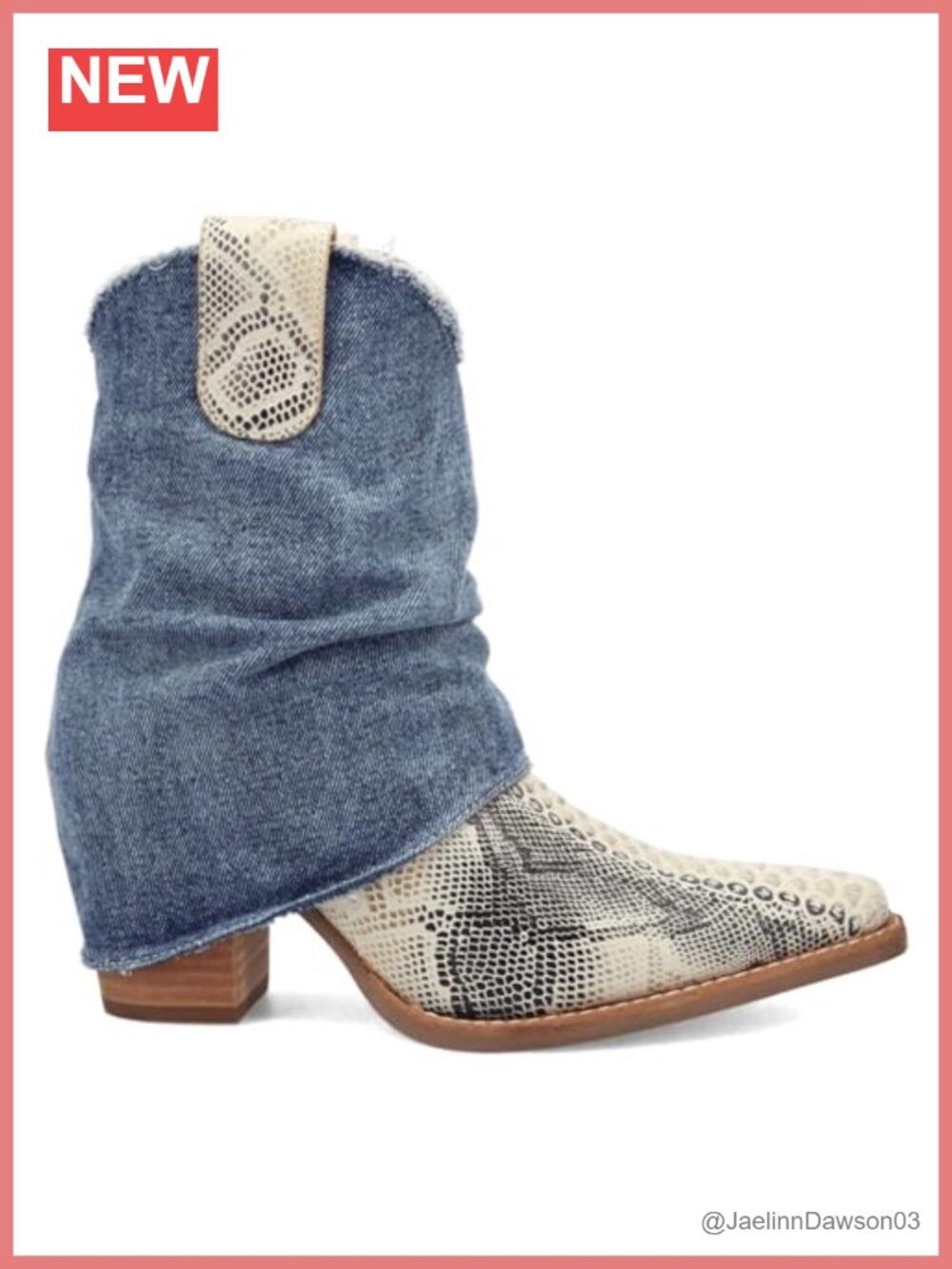 Leather Snip Toe Ankle Boots Block Heel Cushioned Casual Pull-On
